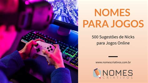 nick para jogos - gerador de nomes para jogos